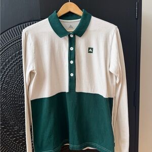 Burton Forest Green and White Polo Shirt